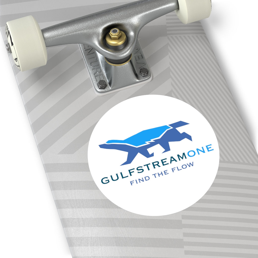 The Wells Collection: Gulfstream Honeybadger Round Vinyl Stickers