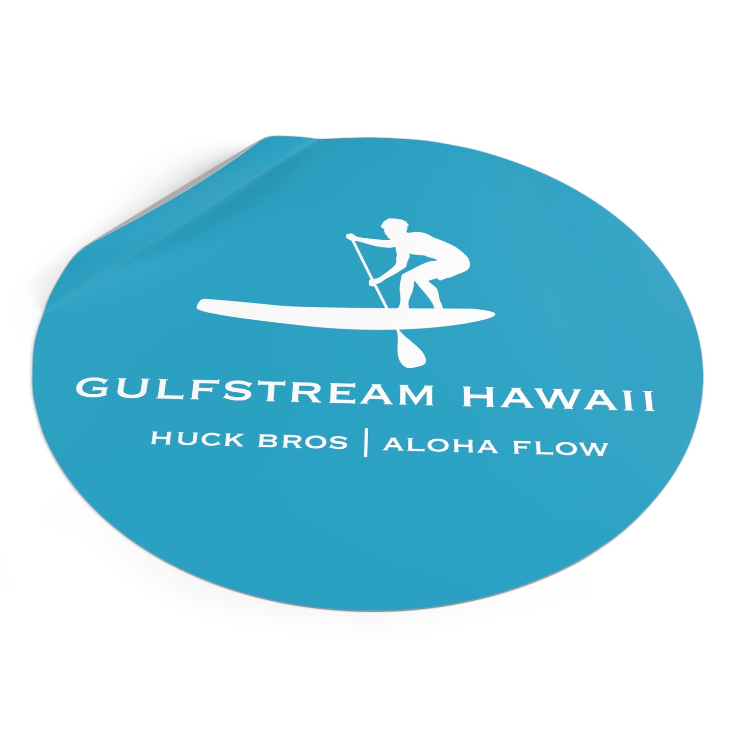 Gulfstream Hawaii SUP Round Vinyl Stickers