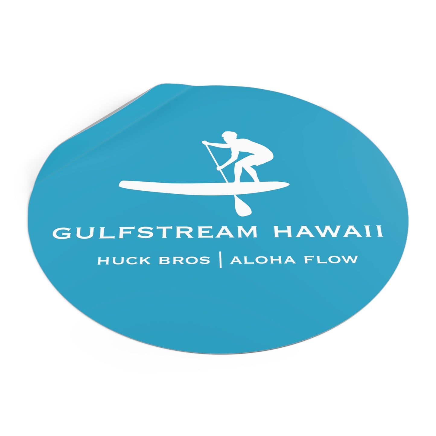 Gulfstream Hawaii SUP Round Vinyl Stickers