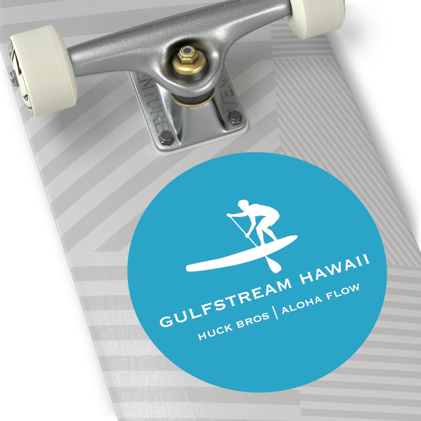 Gulfstream Hawaii SUP Round Vinyl Stickers