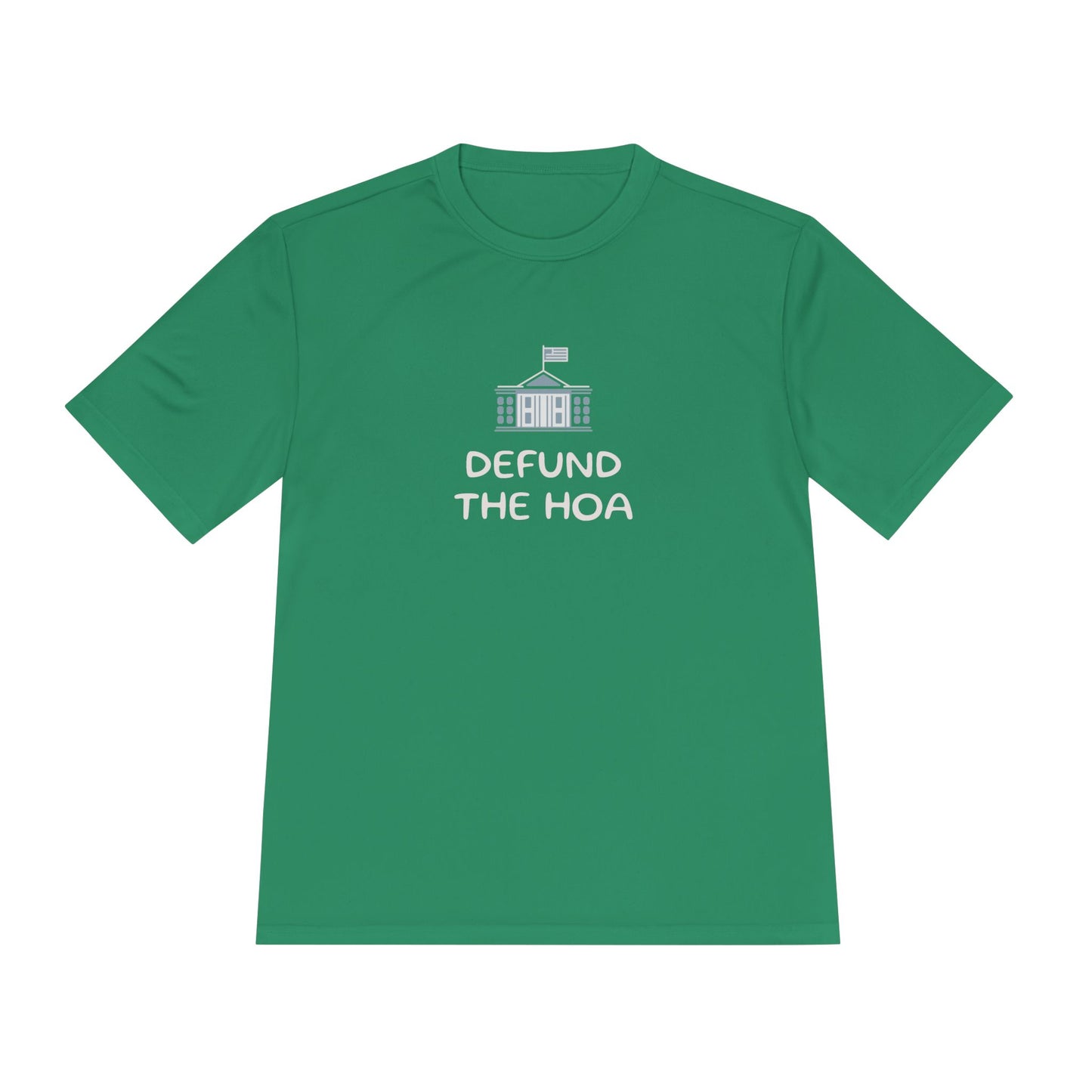 Defund the HOA - Unisex Moisture Wicking Dri Fit Tee - Comfortable Athletic Shirt for Activists