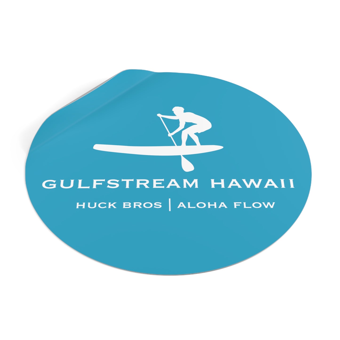 Gulfstream Hawaii SUP Round Vinyl Stickers