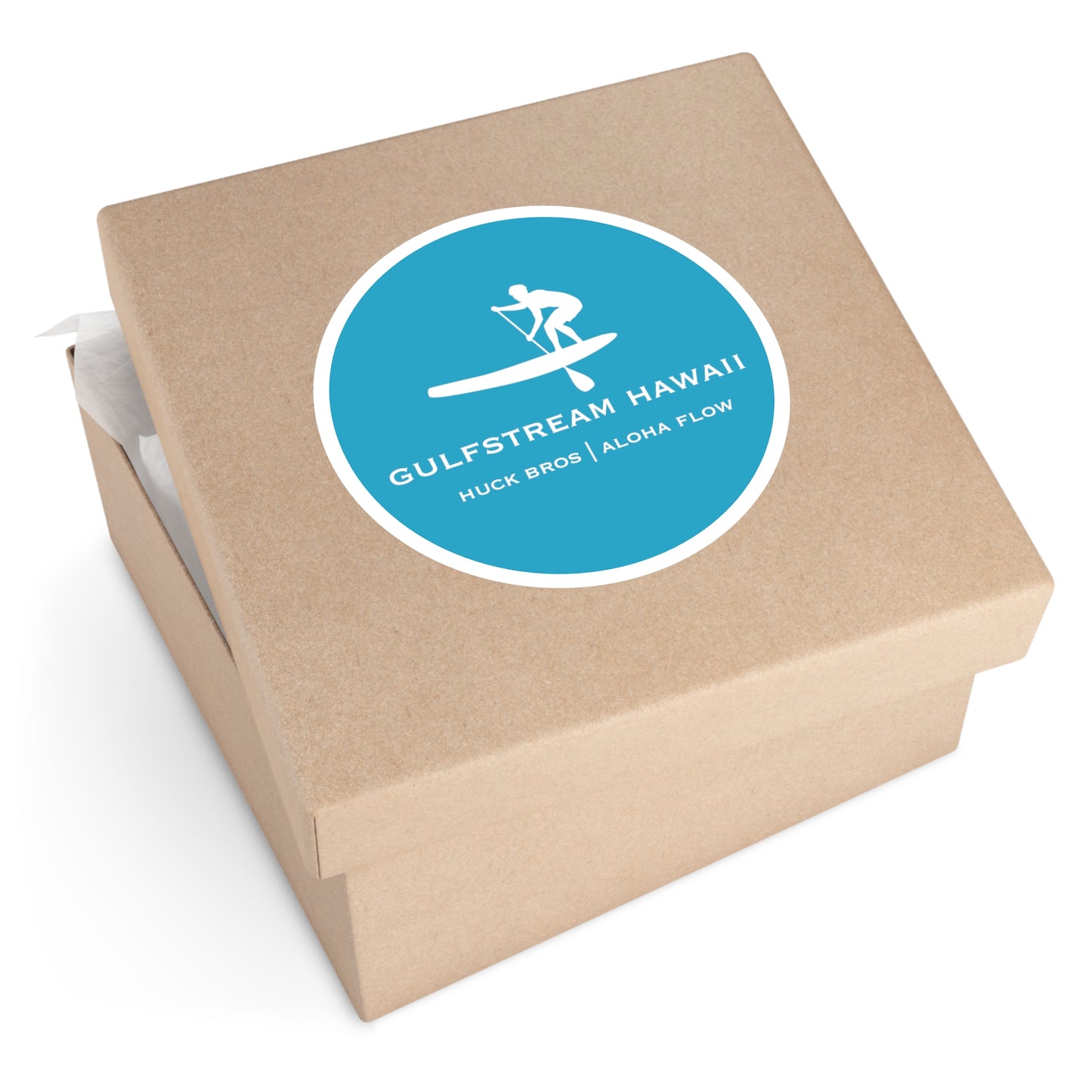 Gulfstream Hawaii Round Stickers, Indoor\Outdoor