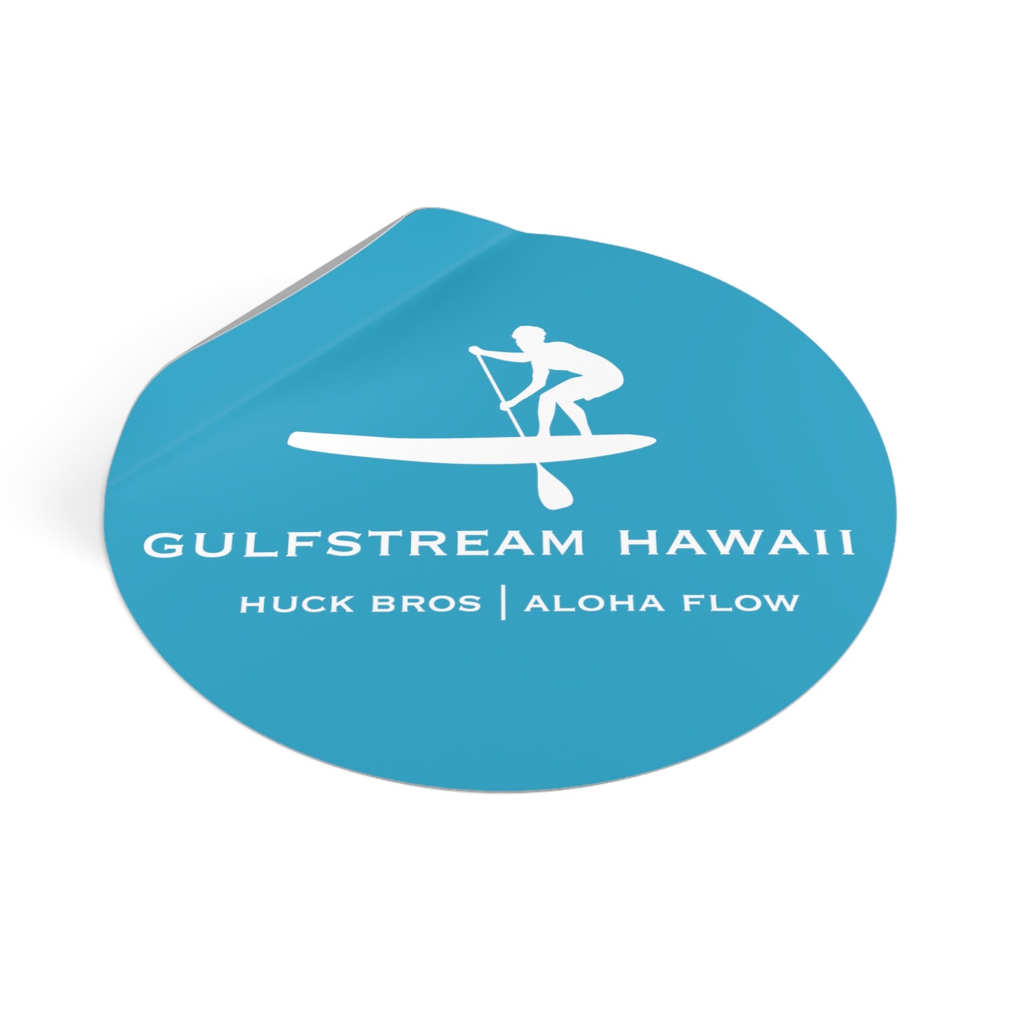 Gulfstream Hawaii SUP Round Vinyl Stickers