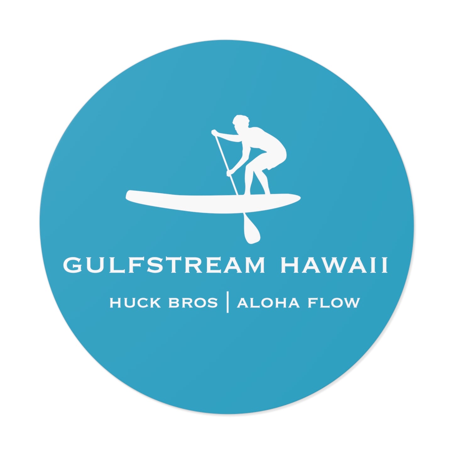 Gulfstream Hawaii SUP Round Vinyl Stickers