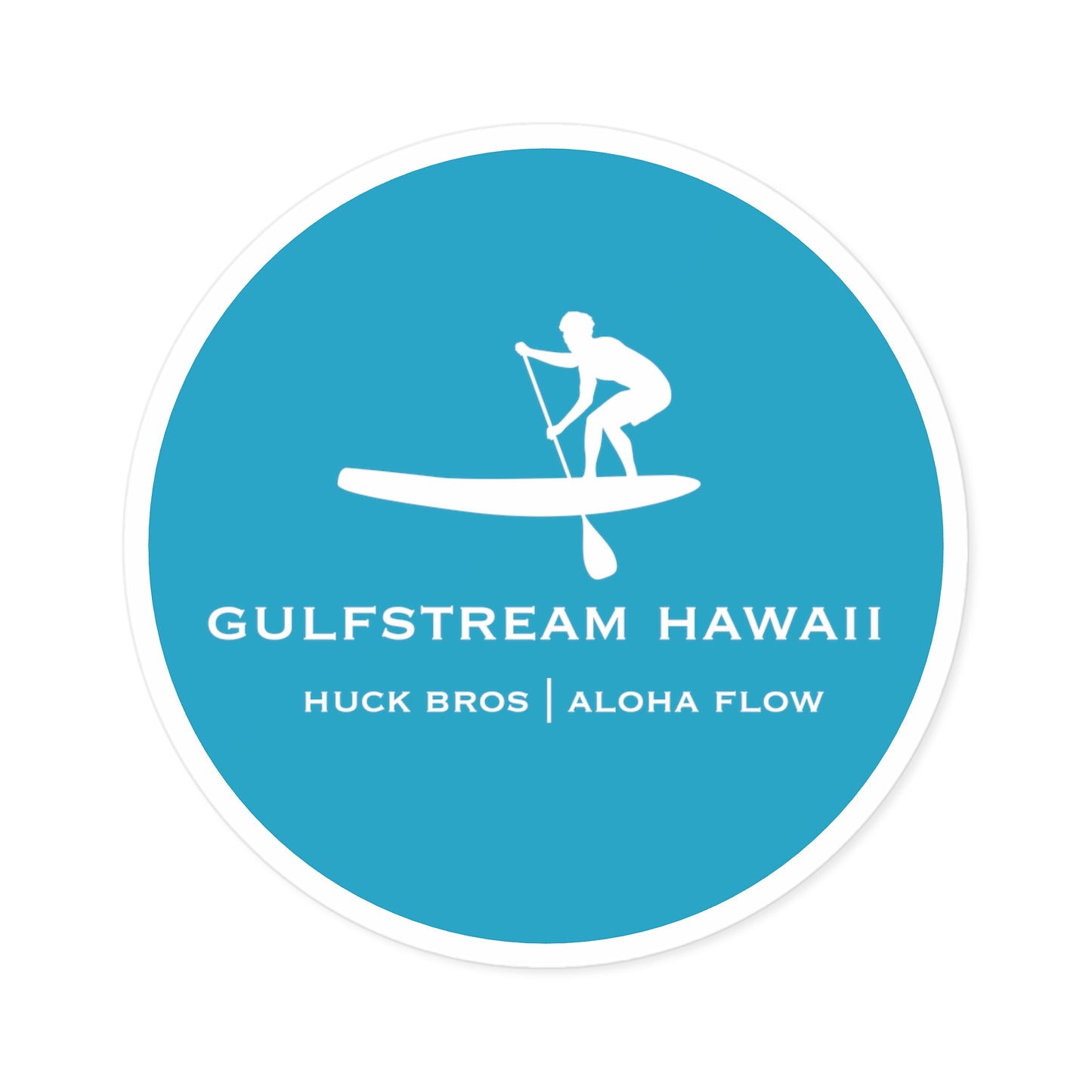 Gulfstream Hawaii Round Stickers, Indoor\Outdoor