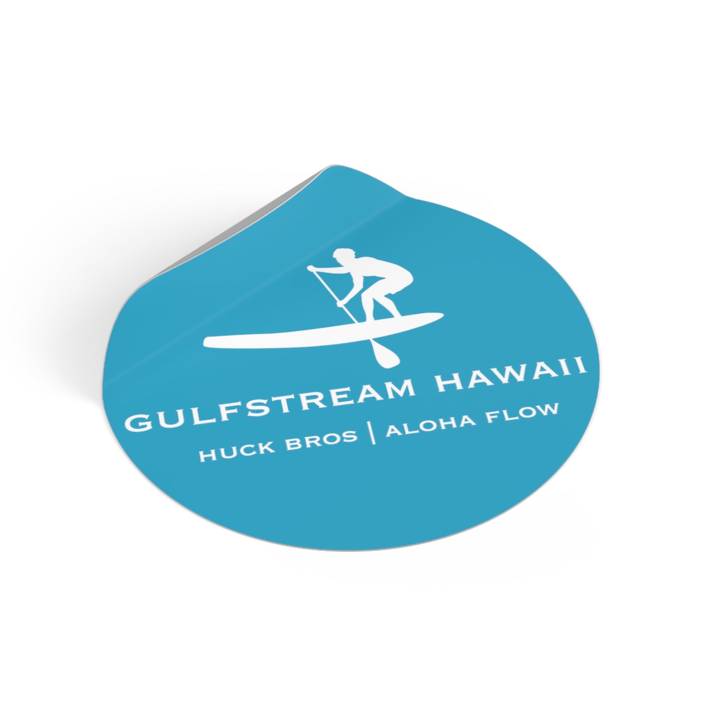 Gulfstream Hawaii SUP Round Vinyl Stickers