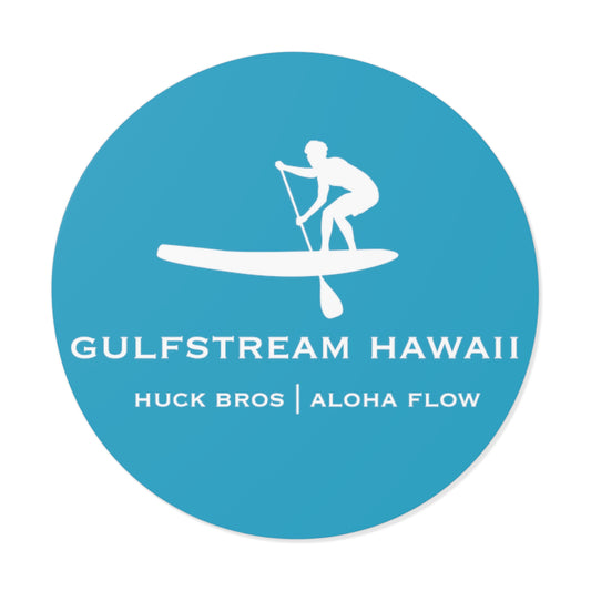 Gulfstream Hawaii SUP Round Vinyl Stickers