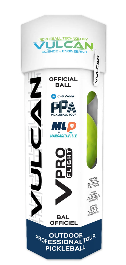 Vulcan VPRO Flight Outdoor Pickleballs (Gen 2) - Official Ball of the PPA Tour