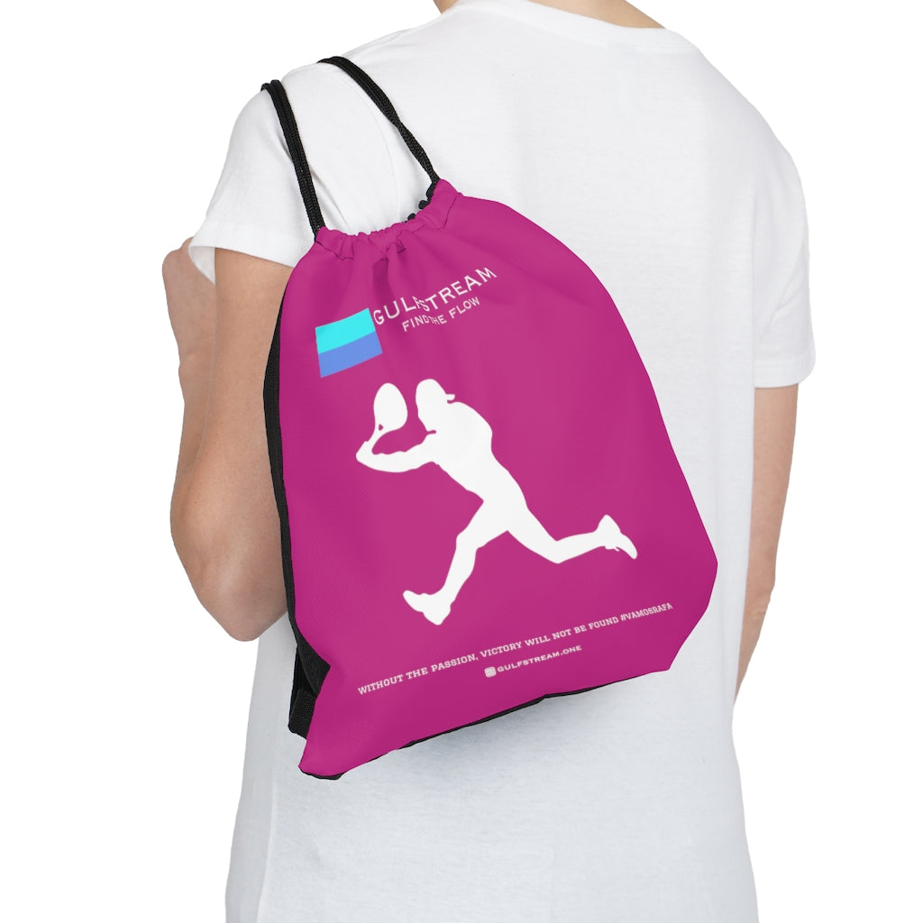 Rafa Gulfstream Find the Flow Outdoor Drawstring Bag (Pink)