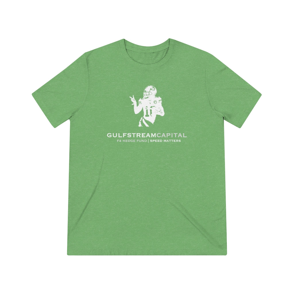 Gulfstream F4 Hedge Fund Speed Matters Unisex Triblend Tee
