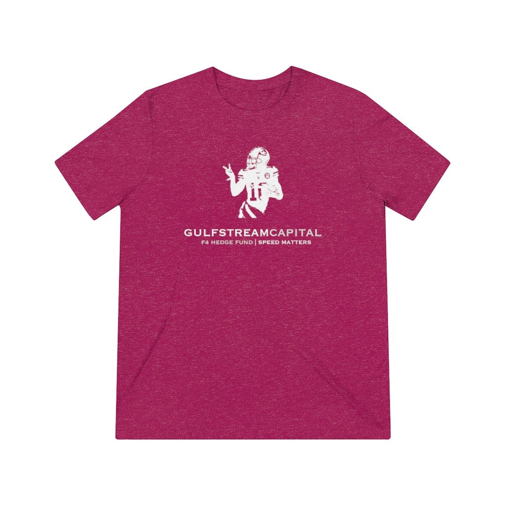 Gulfstream F4 Hedge Fund Speed Matters Unisex Triblend Tee