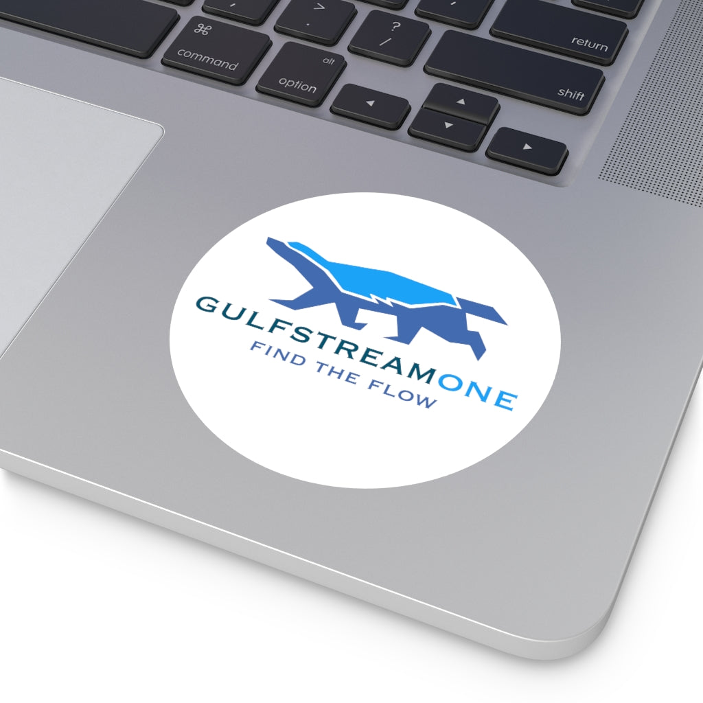 The Wells Collection: Gulfstream Honeybadger Round Vinyl Stickers
