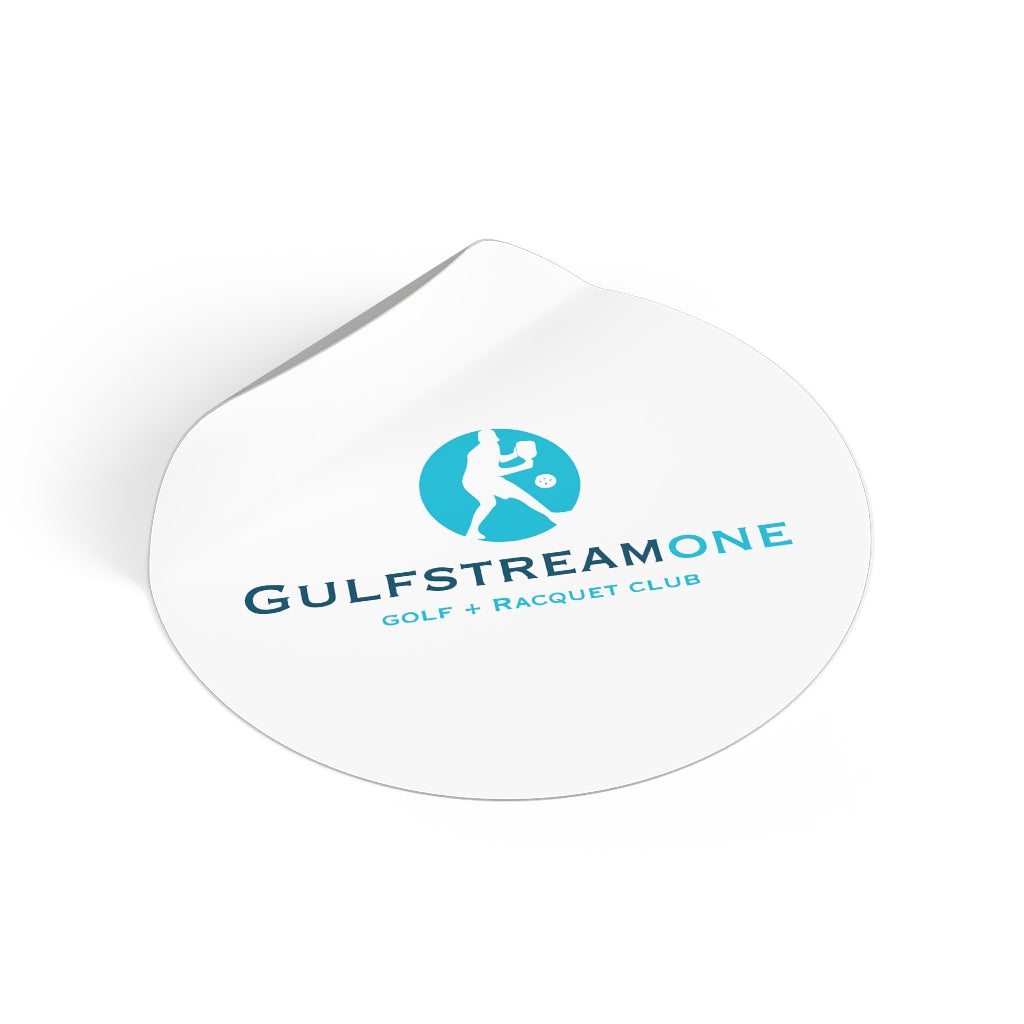GS Golf and Racquet Club Round Vinyl Stickers
