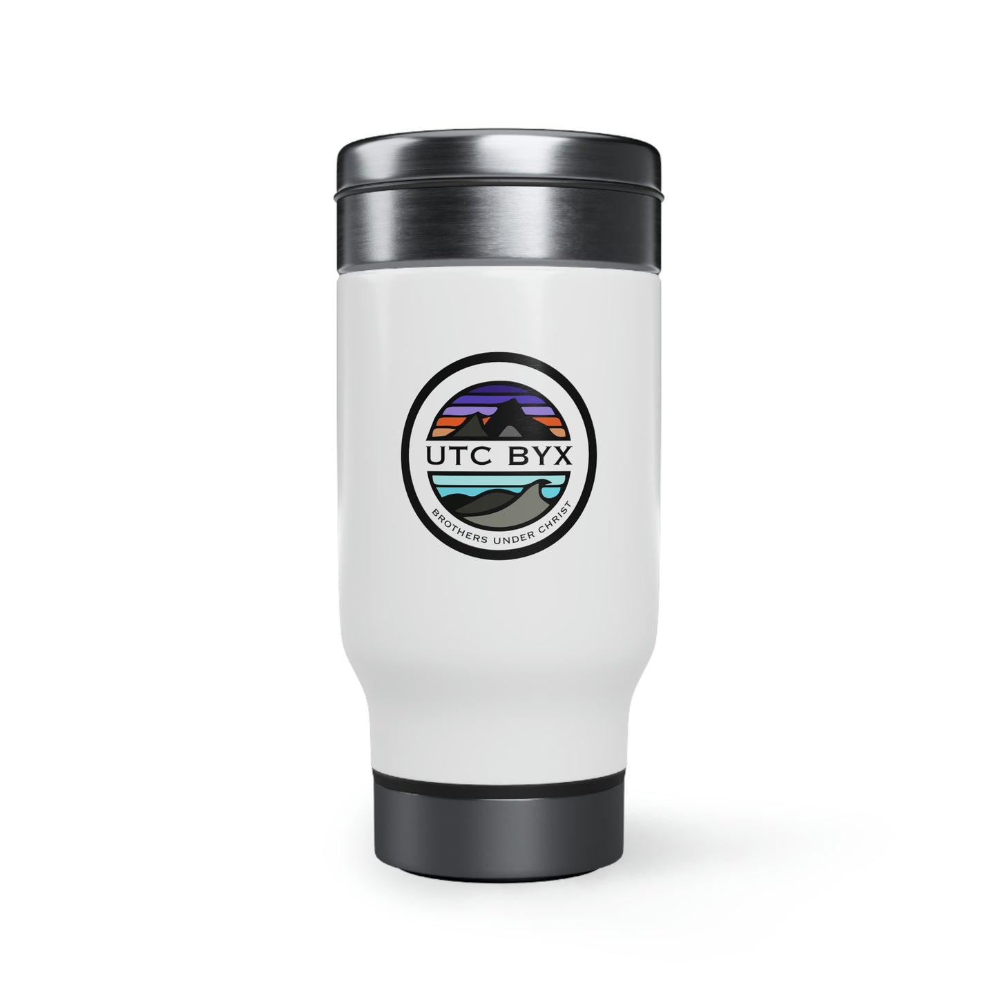 UTC BYX Stainless Steel Travel Mug with Handle, 14oz