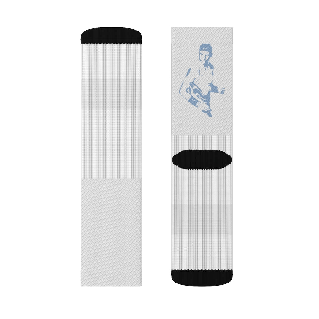 Rafa White Sublimation Socks