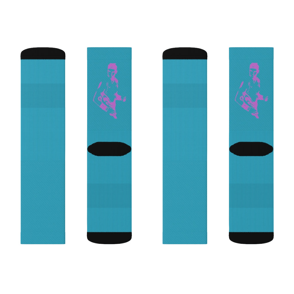 Rafa Blue Sublimation Socks