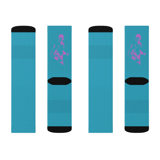 Rafa Blue Sublimation Socks