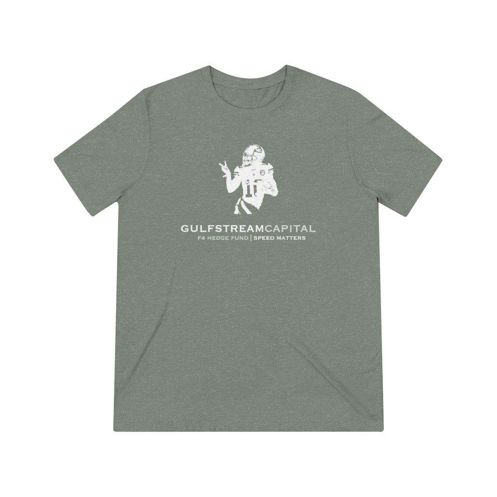 Gulfstream F4 Hedge Fund Speed Matters Unisex Triblend Tee