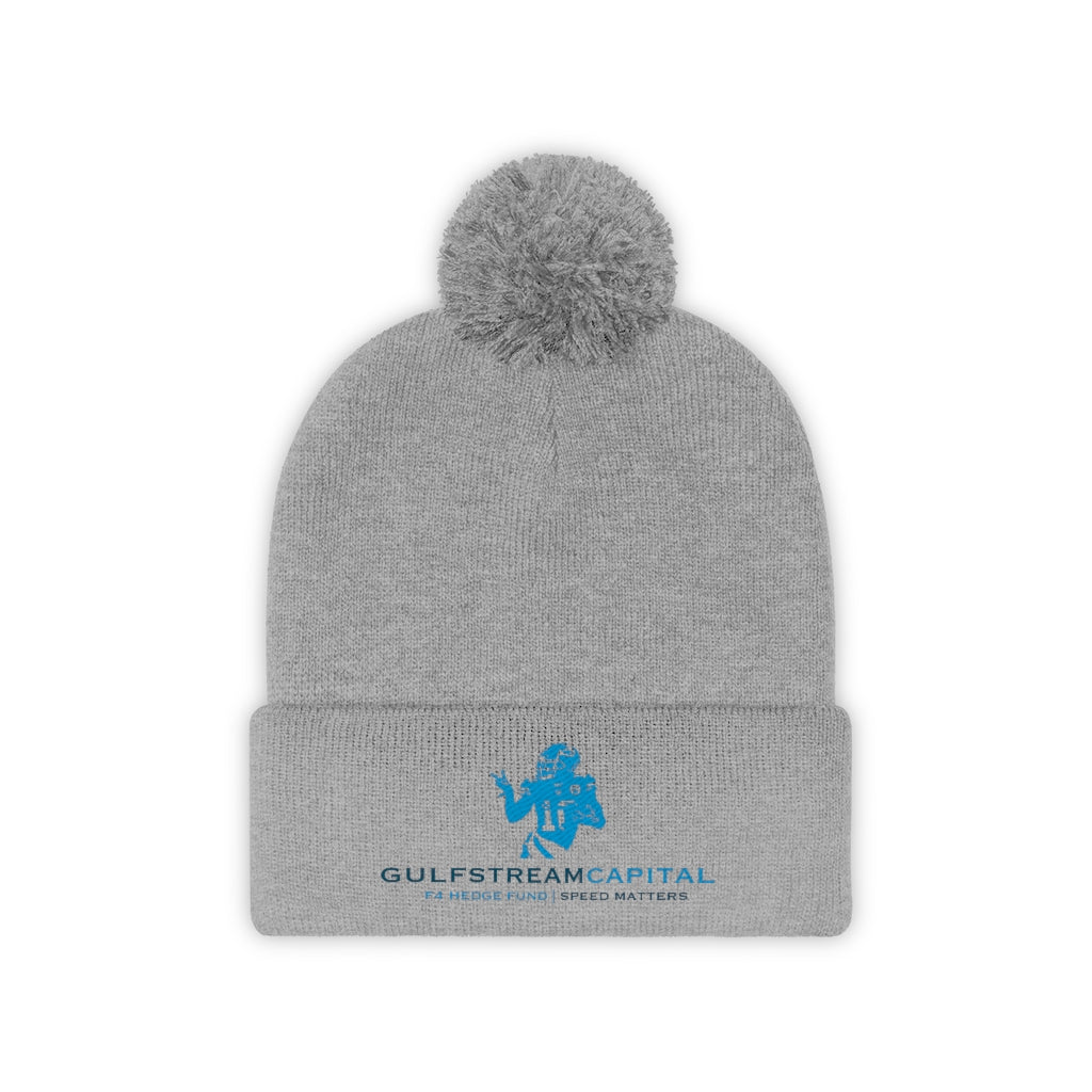 Gulfstream F4 Hedge Fund Speed Matters Pom Pom Beanie