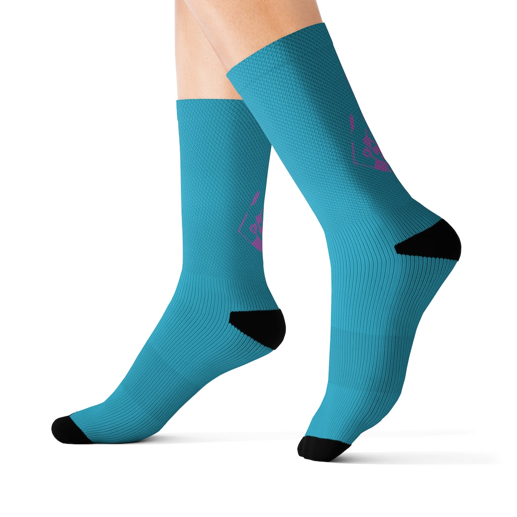 Rafa Blue Sublimation Socks