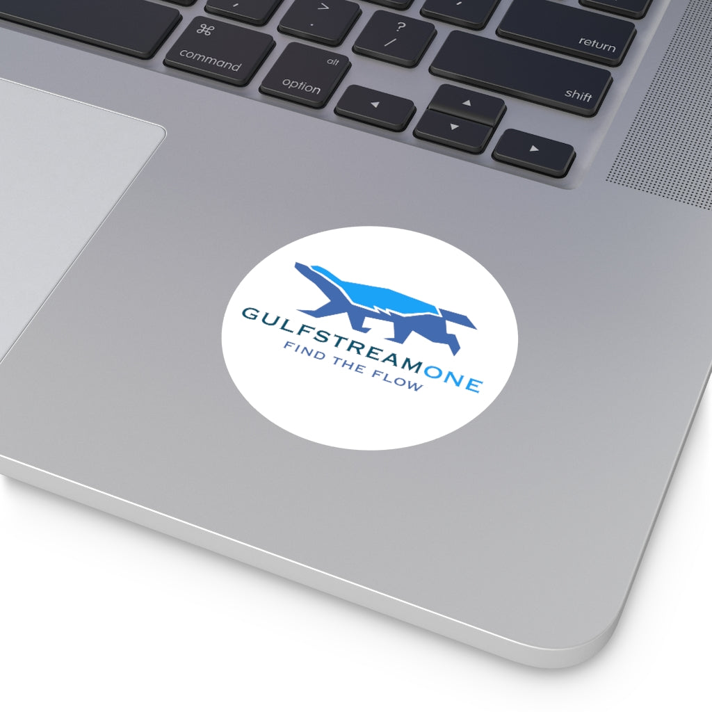 The Wells Collection: Gulfstream Honeybadger Round Vinyl Stickers