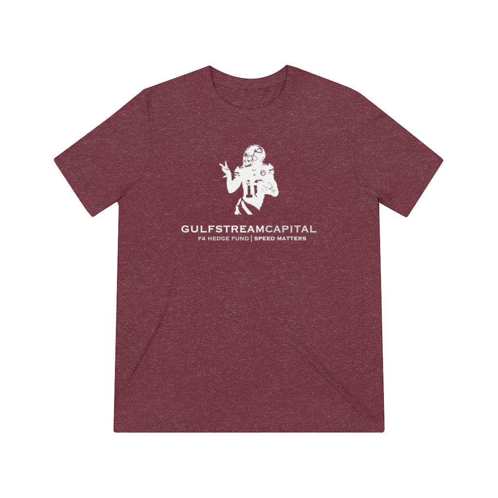 Gulfstream F4 Hedge Fund Speed Matters Unisex Triblend Tee