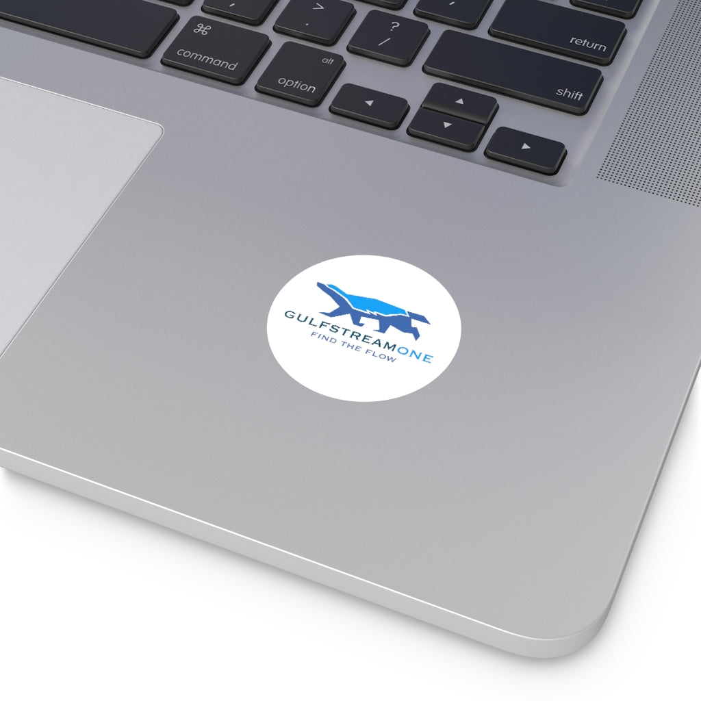 The Wells Collection: Gulfstream Honeybadger Round Vinyl Stickers