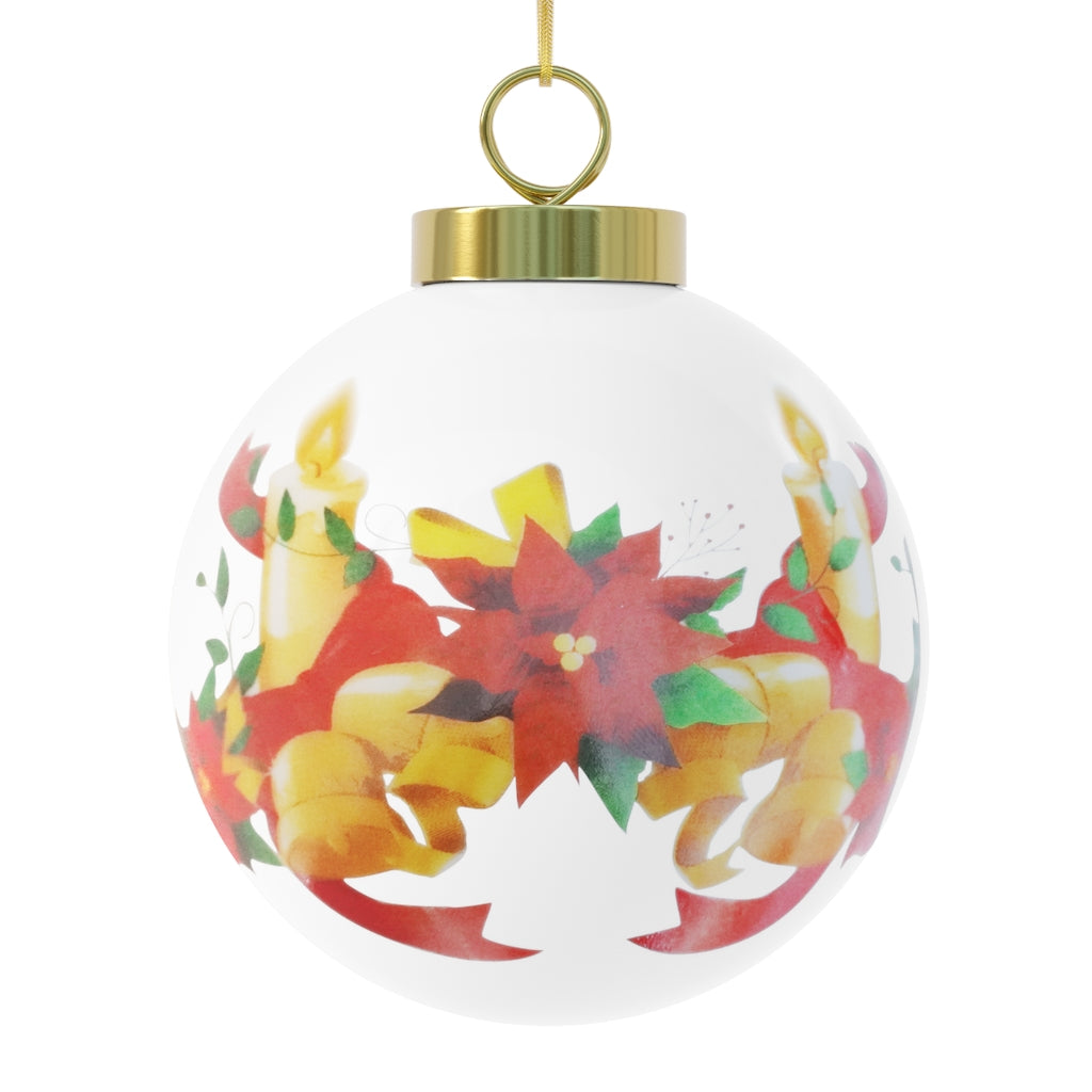 Pickleball Gulfstream Christmas Ball Ornament