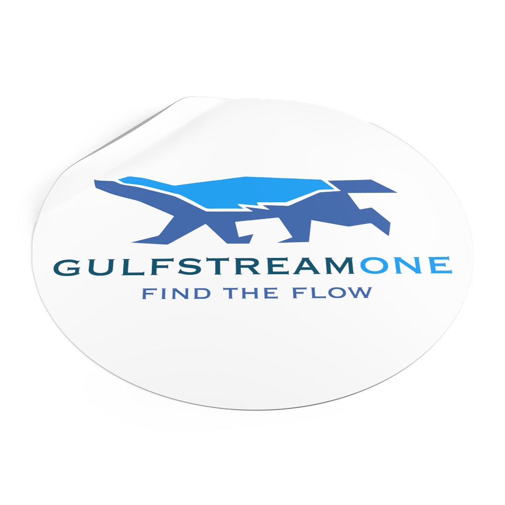 The Wells Collection: Gulfstream Honeybadger Round Vinyl Stickers