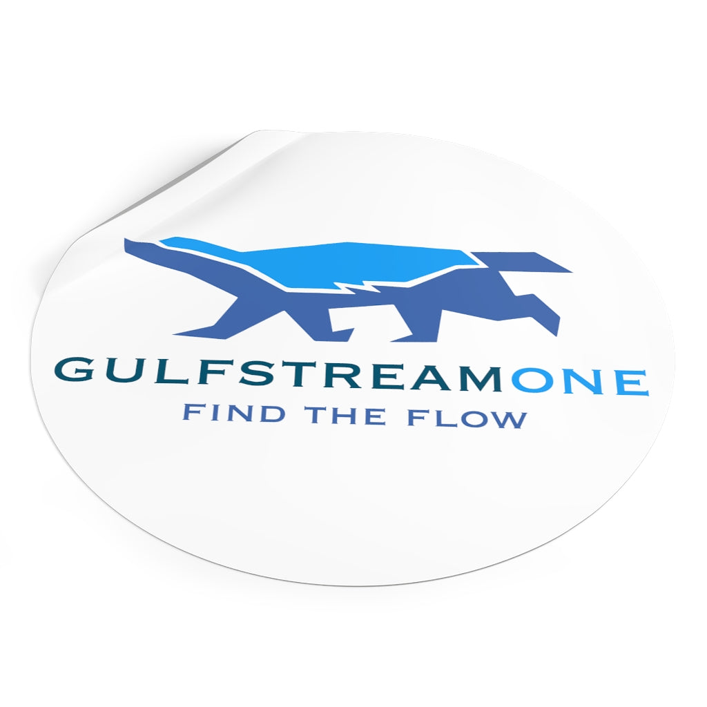 The Wells Collection: Gulfstream Honeybadger Round Vinyl Stickers
