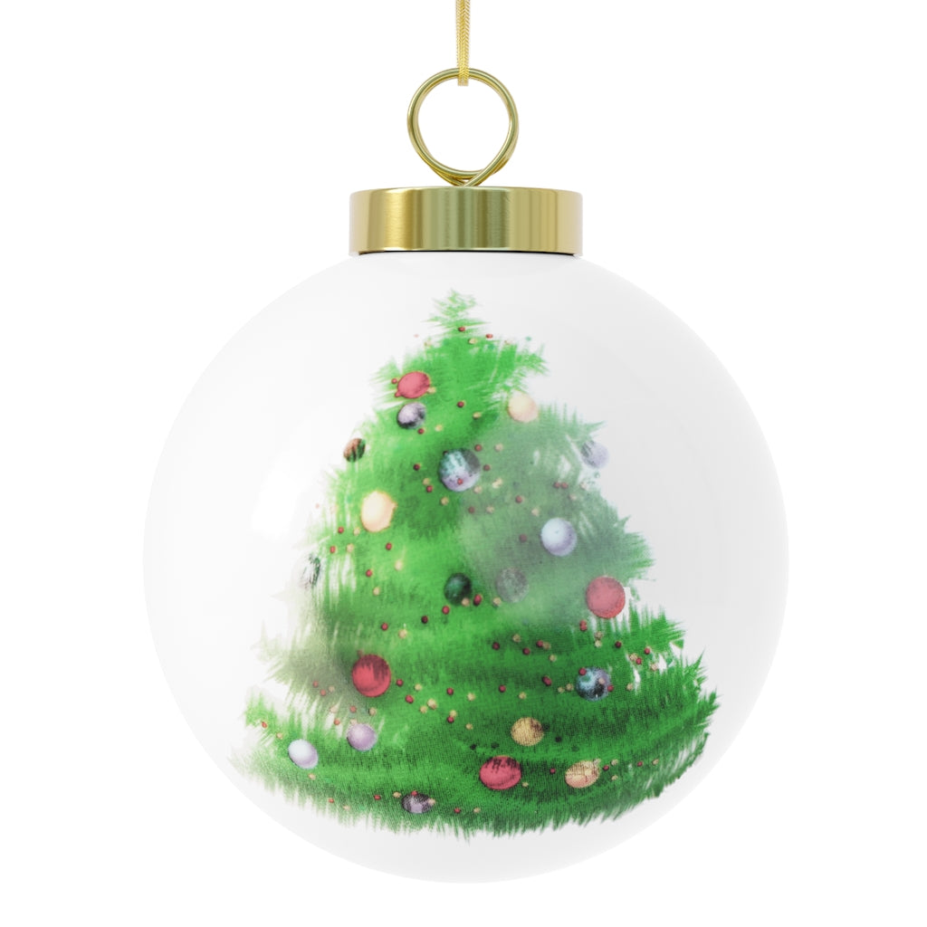 Pickleball Gulfstream Christmas Ball Ornament