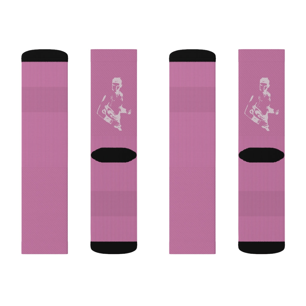 Rafa Pink Sublimation Socks