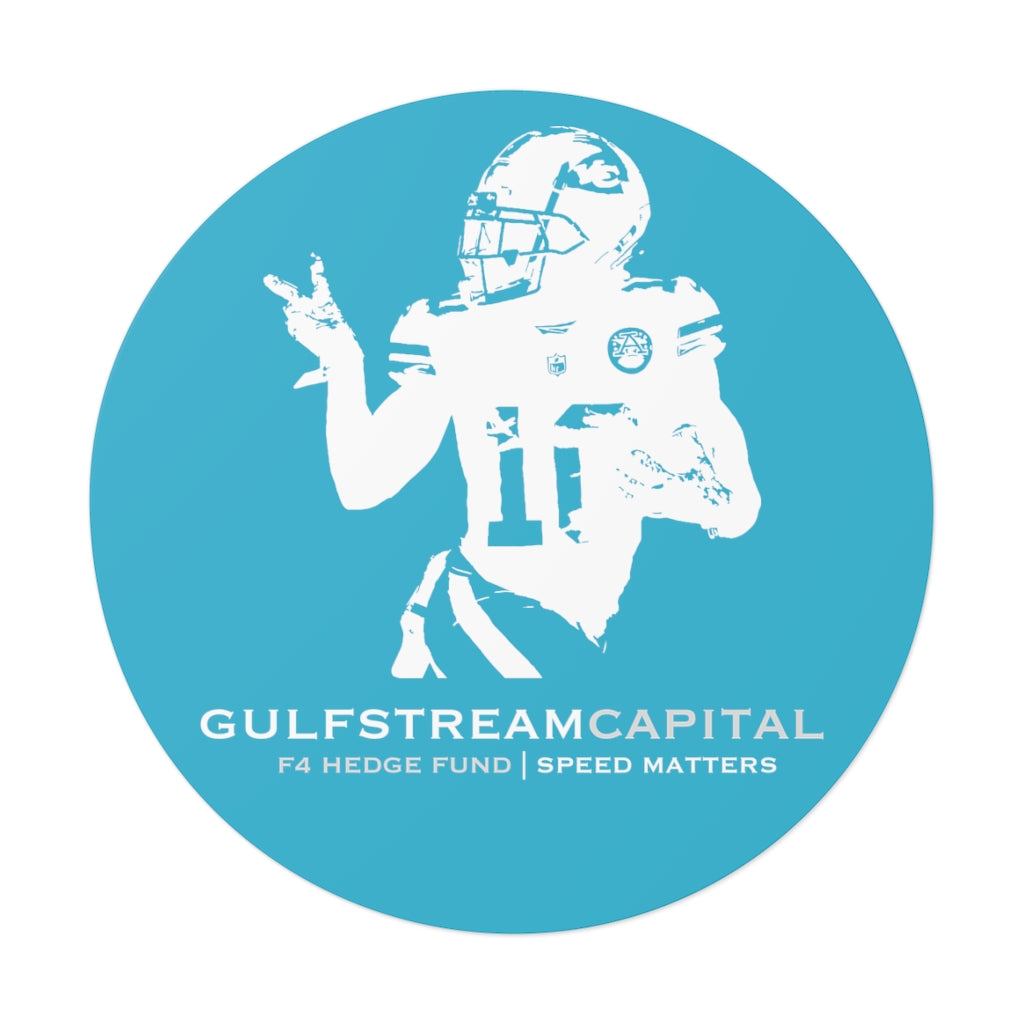 The Gaffney Collection: Gulfstream F4 Hedge Fund Tyreek Round Vinyl Stickers