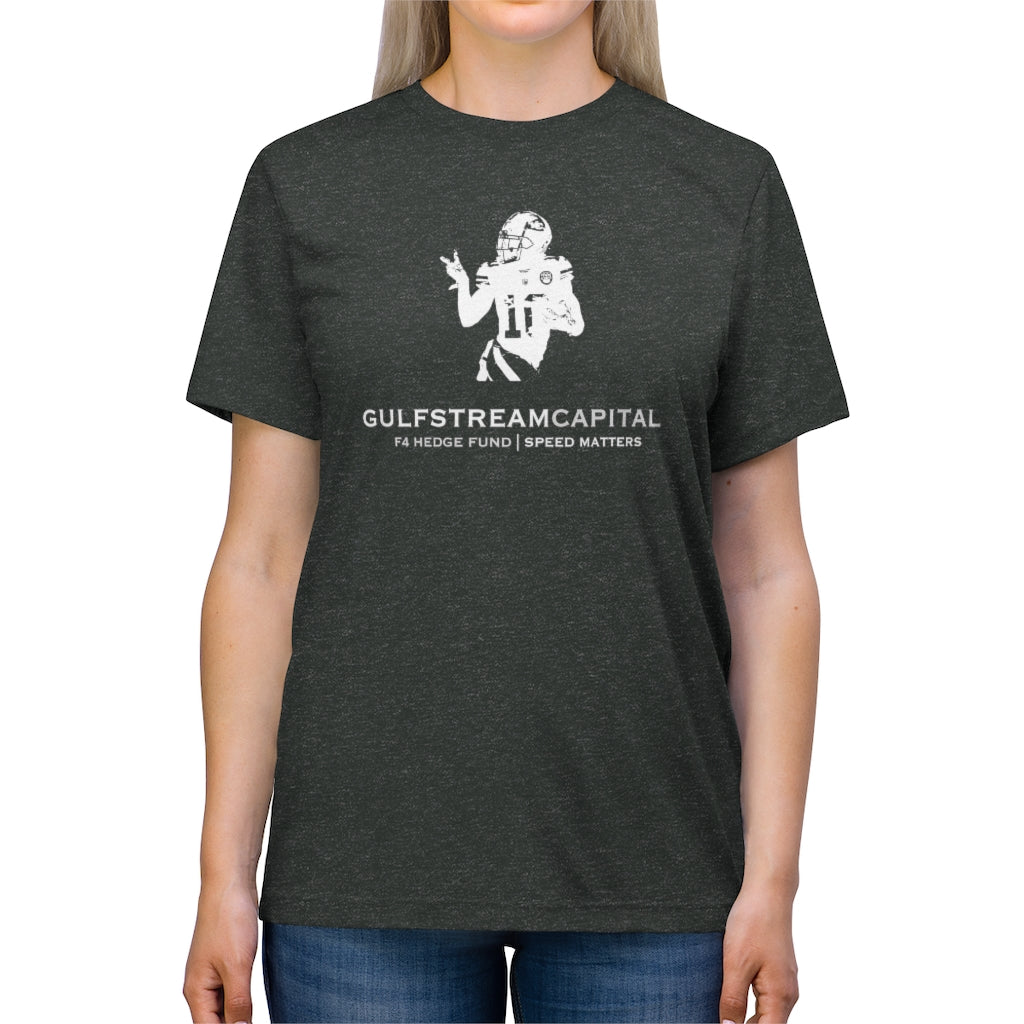 Gulfstream F4 Hedge Fund Speed Matters Unisex Triblend Tee