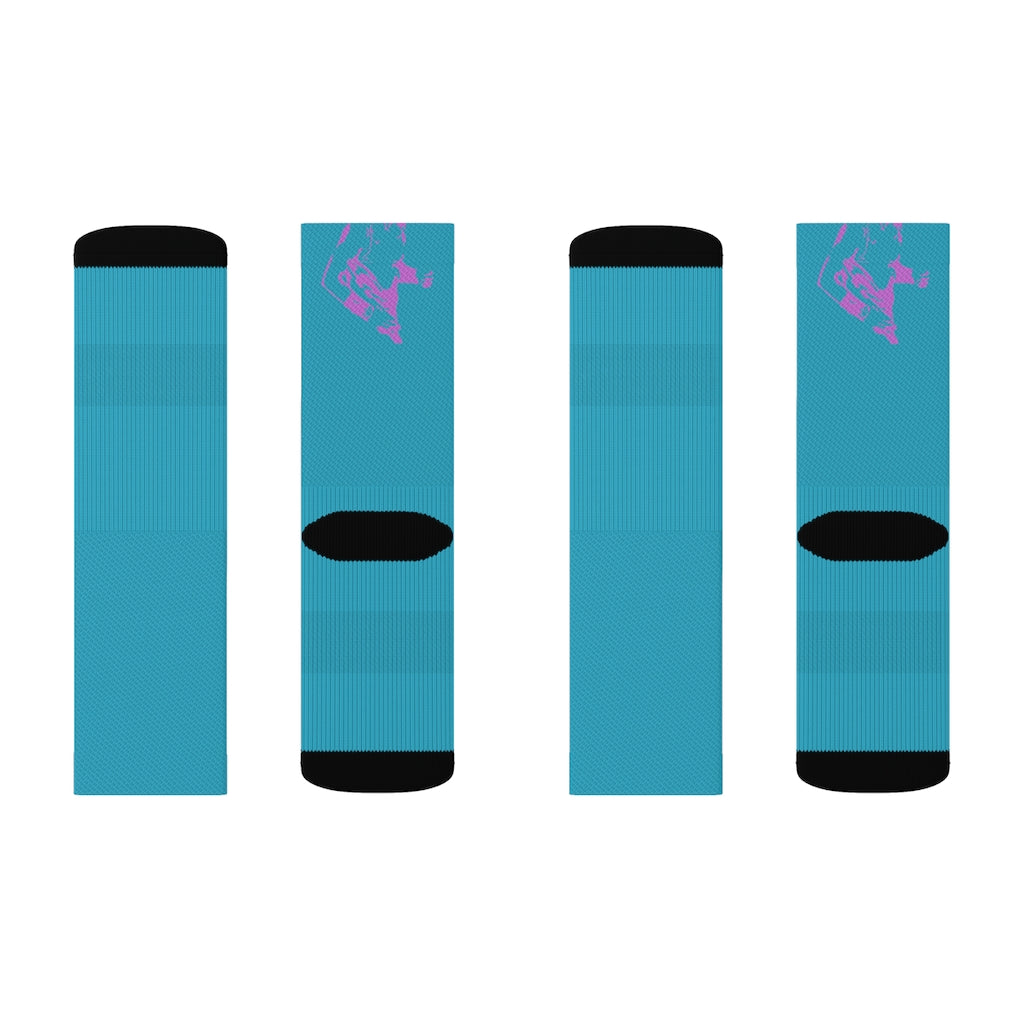 Rafa Blue Sublimation Socks