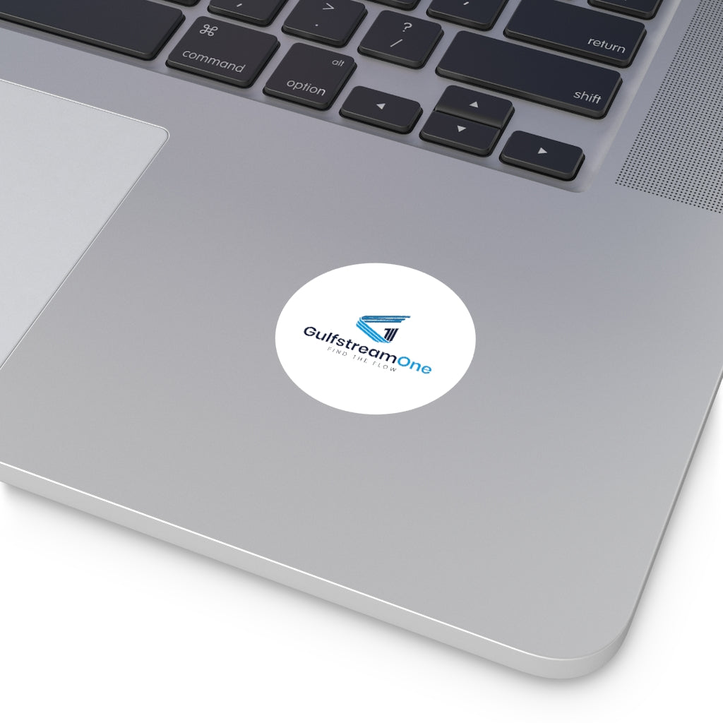 Gulfstream Round Vinyl Stickers