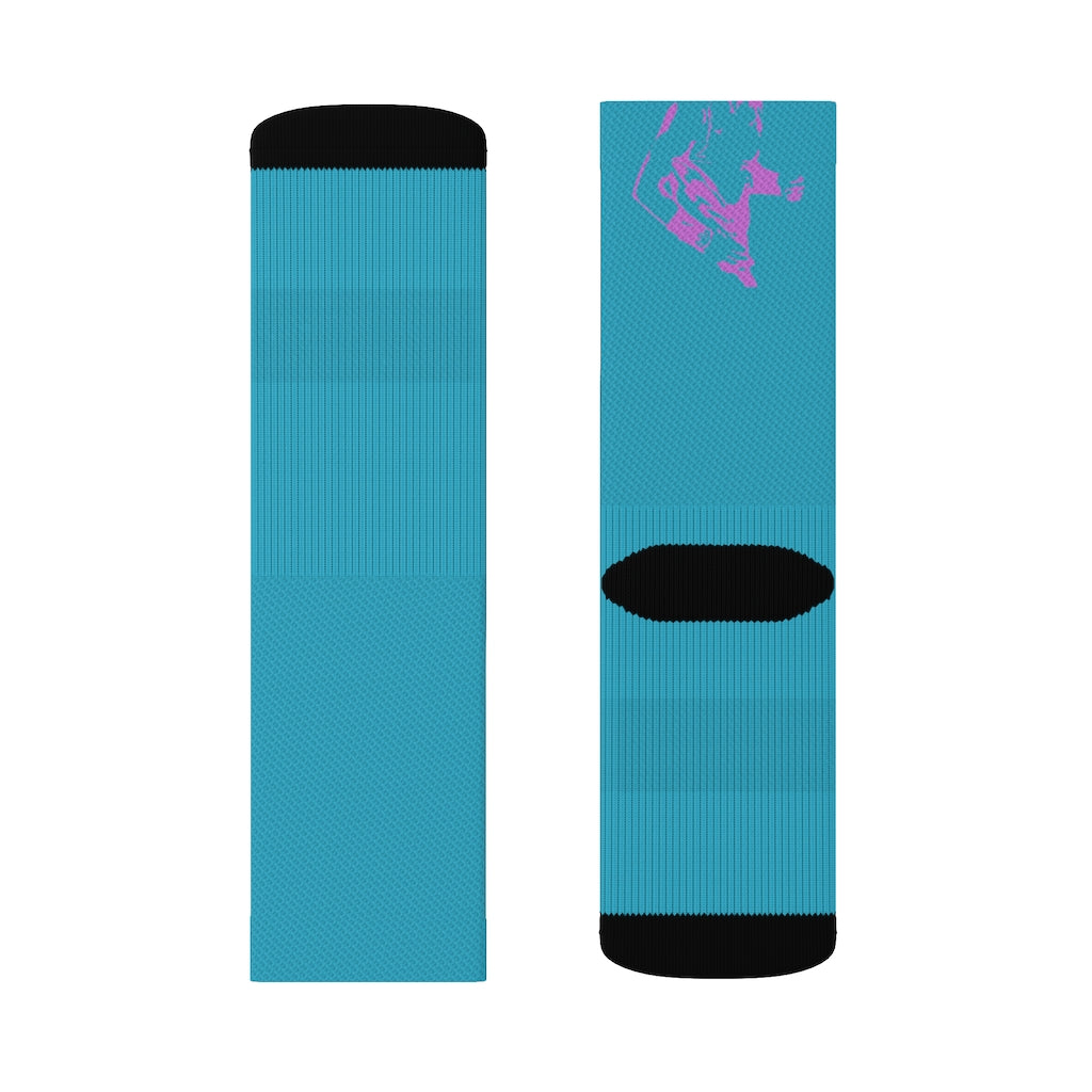 Rafa Blue Sublimation Socks