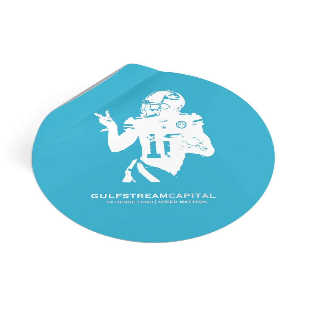 The Gaffney Collection: Gulfstream F4 Hedge Fund Tyreek Round Vinyl Stickers