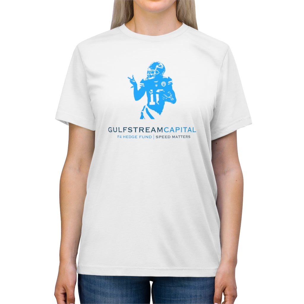 Gulfstream F4 Hedge Fund Speed Matters Unisex Triblend Tee