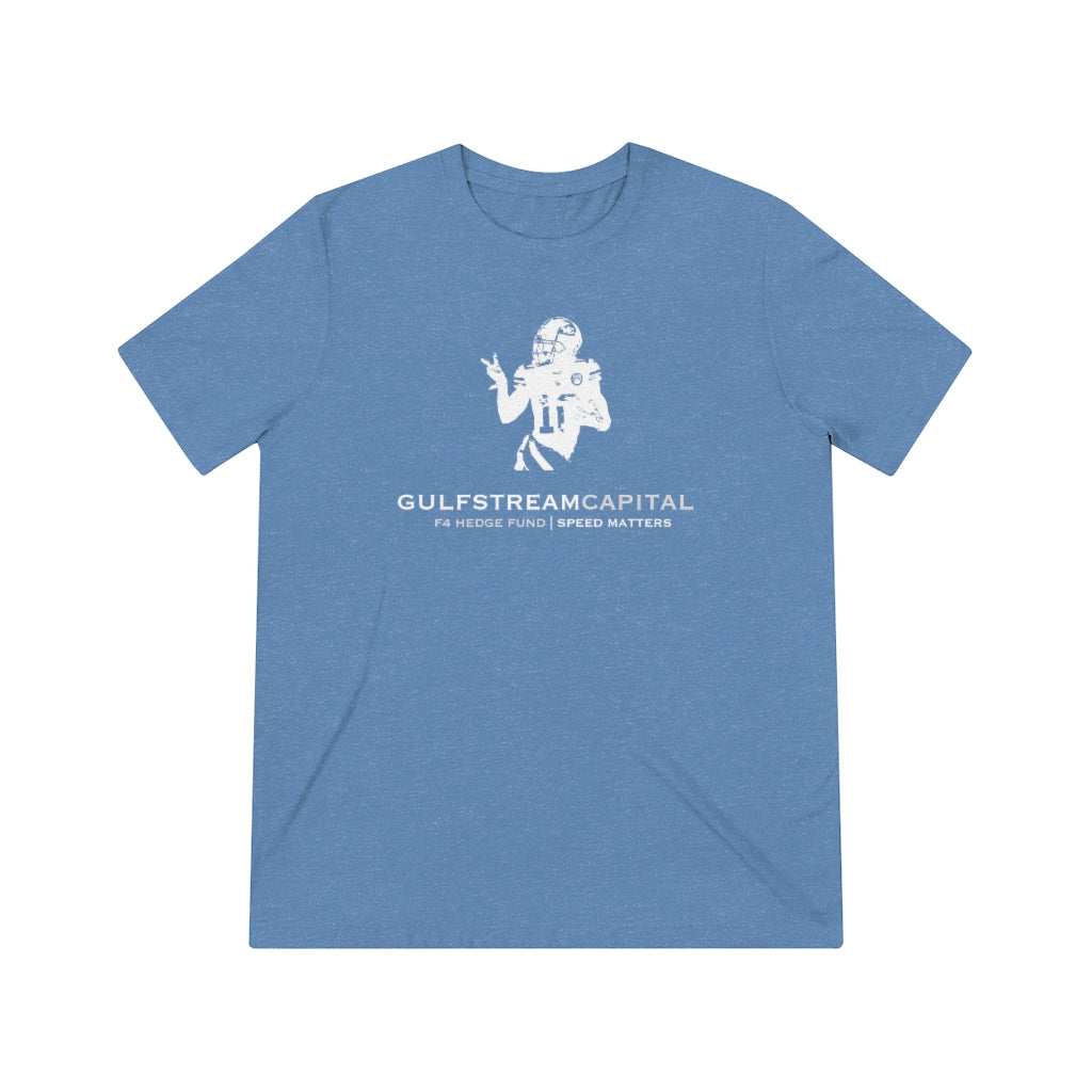 Gulfstream F4 Hedge Fund Speed Matters Unisex Triblend Tee