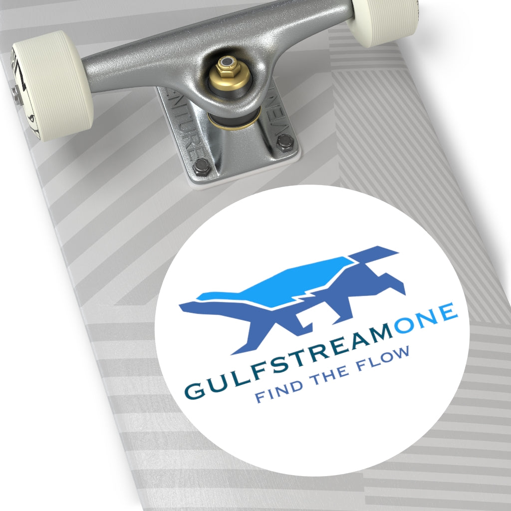 The Wells Collection: Gulfstream Honeybadger Round Vinyl Stickers