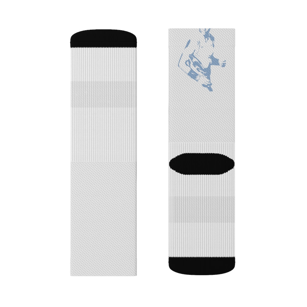 Rafa White Sublimation Socks