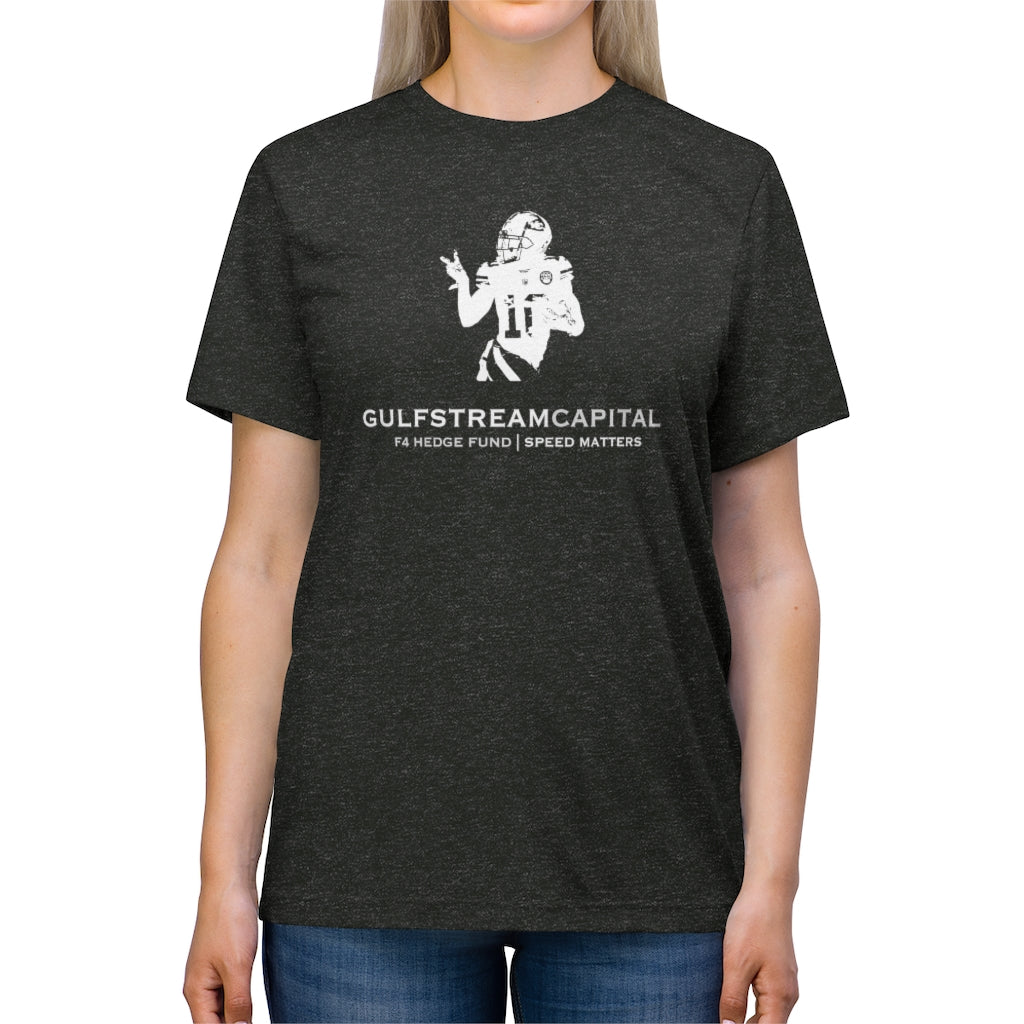 Gulfstream F4 Hedge Fund Speed Matters Unisex Triblend Tee