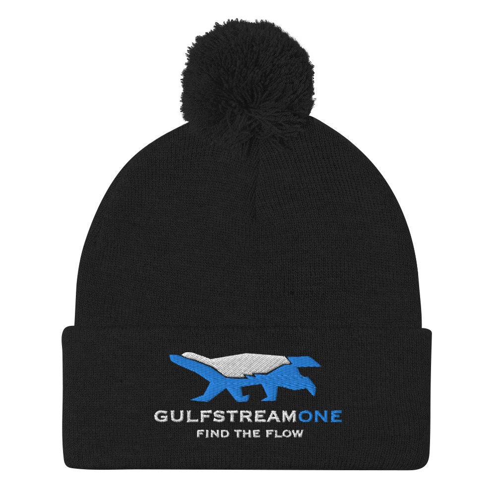 The Wells Collection: Gulfstream Honeybadger Pom-Pom Beanie