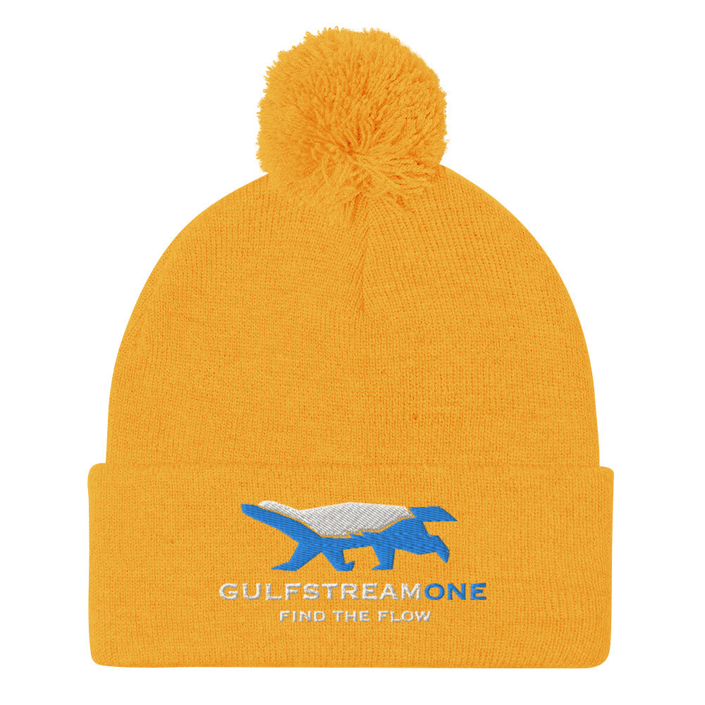 The Wells Collection: Gulfstream Honeybadger Pom-Pom Beanie