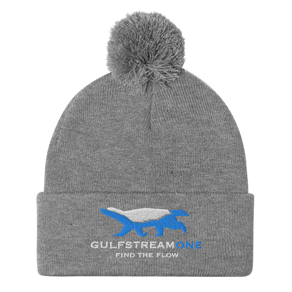 The Wells Collection: Gulfstream Honeybadger Pom-Pom Beanie