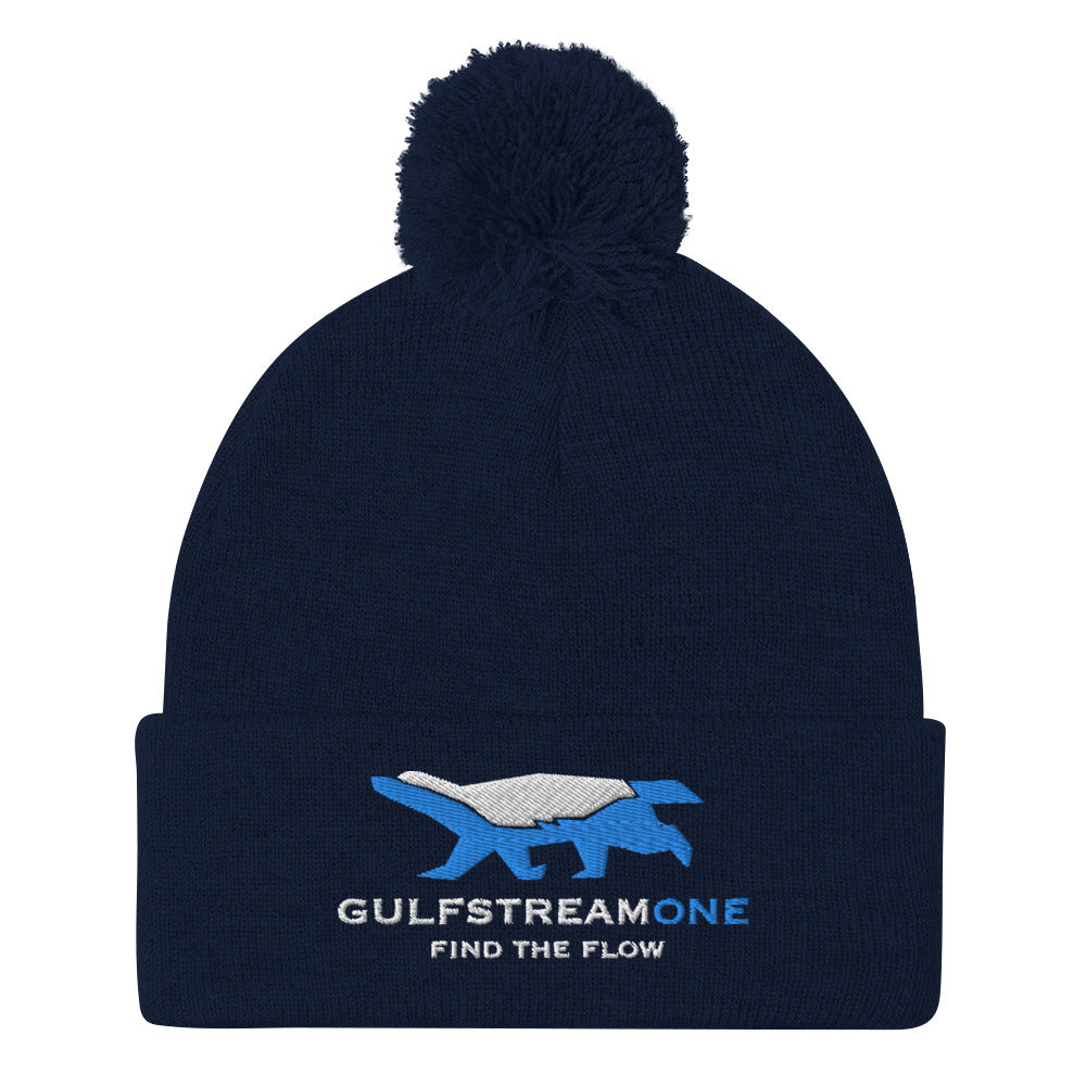 The Wells Collection: Gulfstream Honeybadger Pom-Pom Beanie