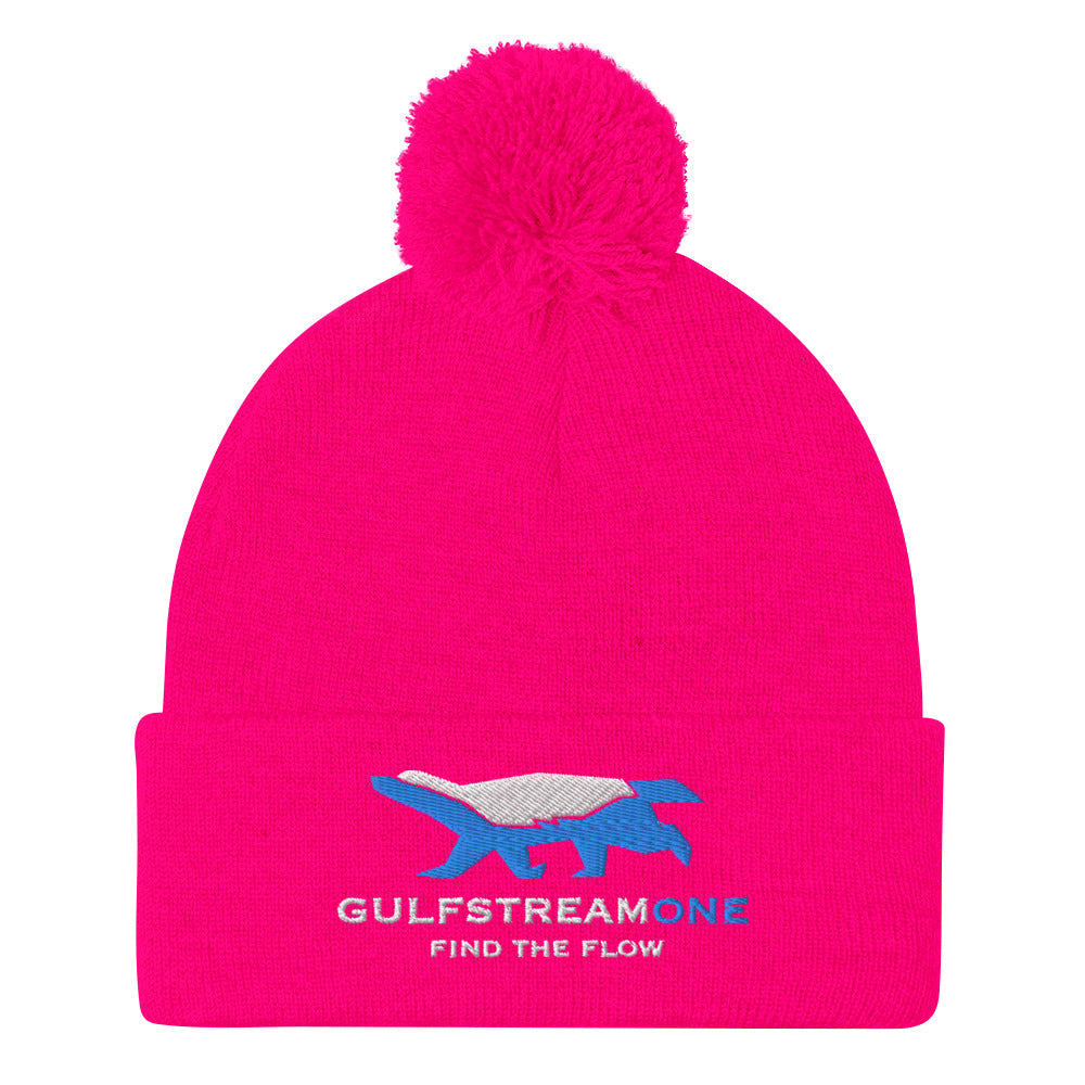 The Wells Collection: Gulfstream Honeybadger Pom-Pom Beanie
