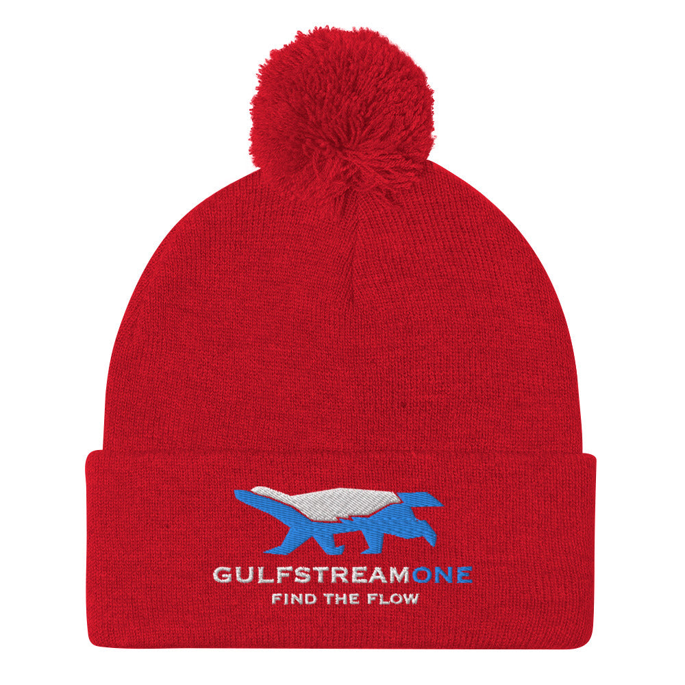 The Wells Collection: Gulfstream Honeybadger Pom-Pom Beanie